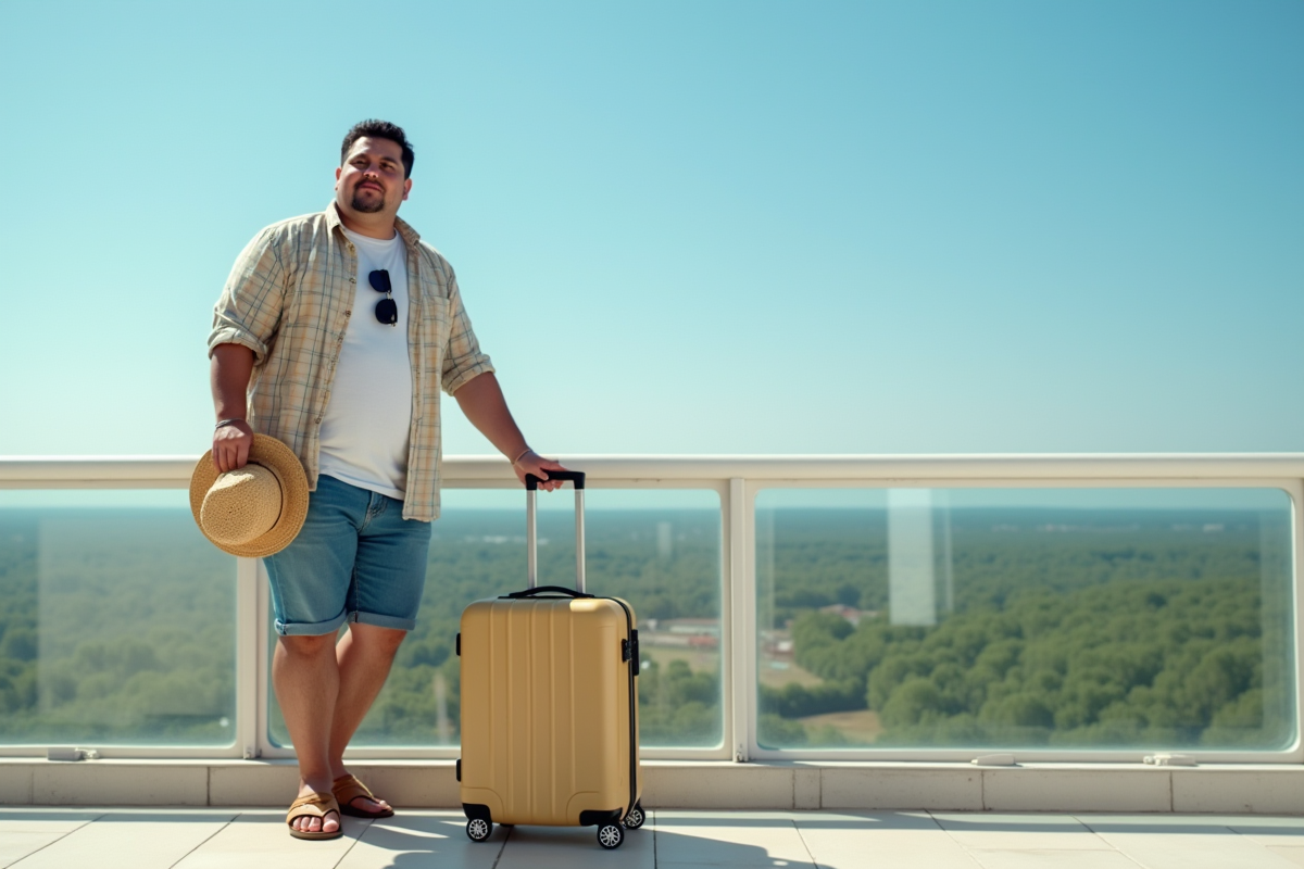 homme vacances
